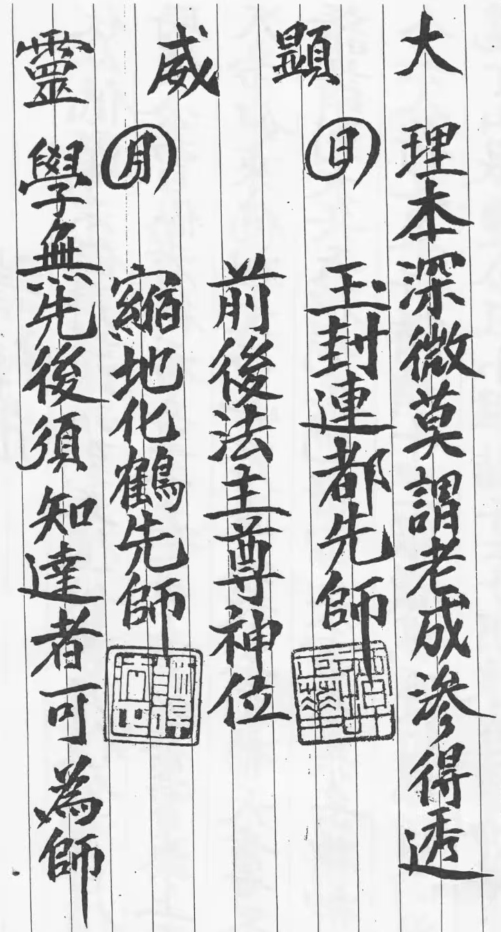 White Lotus Board — initiation artifact incorporating White Lotus and Five Thunder elements